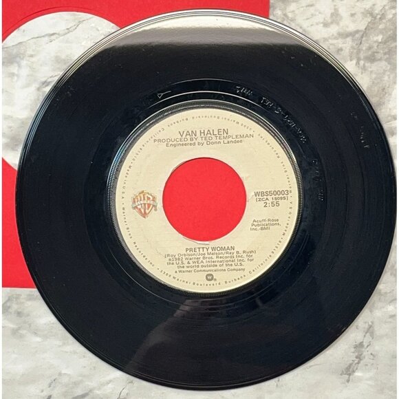 Van Halen Pretty Woman Happy Trails 45 Hard Rock 1982 Warner Bros 50003 - Picture 4 of 6